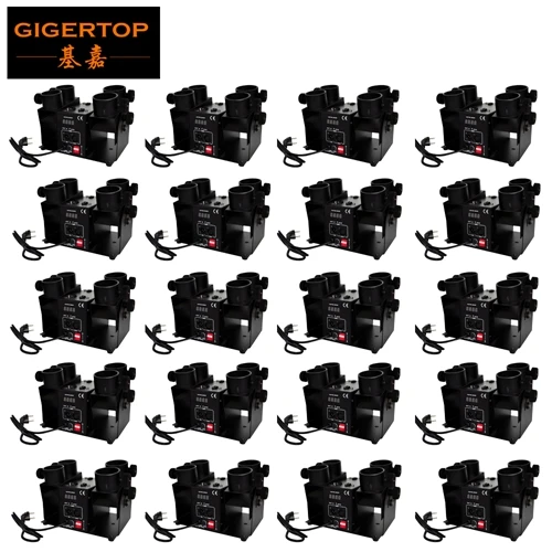 Gigertop TP-T181A-2 экономичная модель 4 Shot Confetti Cannon уплотненный Размер DMX 4 канала Дискотека вечерние пусковые установки для свадебной сцены - Цвет: 20