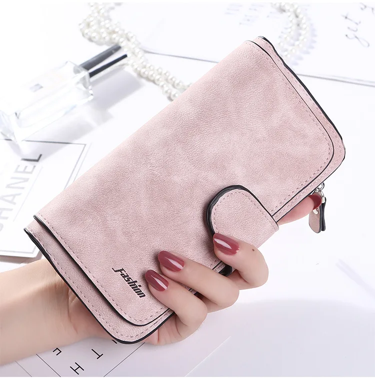 Brand Wallet Women Scrub Leather Lady Purses High Quality New Ladies Clutch Long Female simple fashion | Багаж и сумки