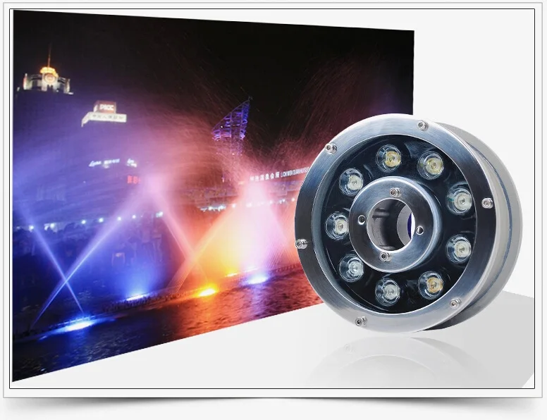 Светодиодный фонтанный светильник RGB подводный AC12v 24 В 6 Вт 9w12w 15 18 бассейн