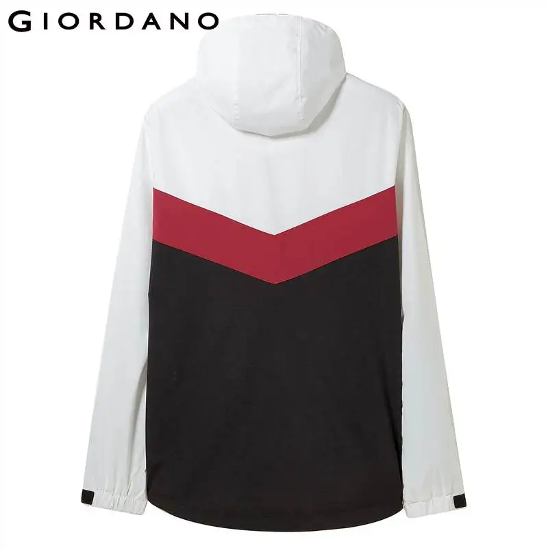 Giordano мужская ветровка с капюшоном и застежкой на молнии уникальный окрас |