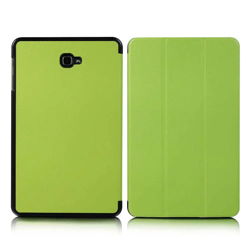 Тонкий магнитный складной чехол для samsung Galaxy Tab A6 10,1 SM-T580 SM-T585 чехол для samsung Galaxy Tab A 10,1 чехол - Цвет: T580 KST Green