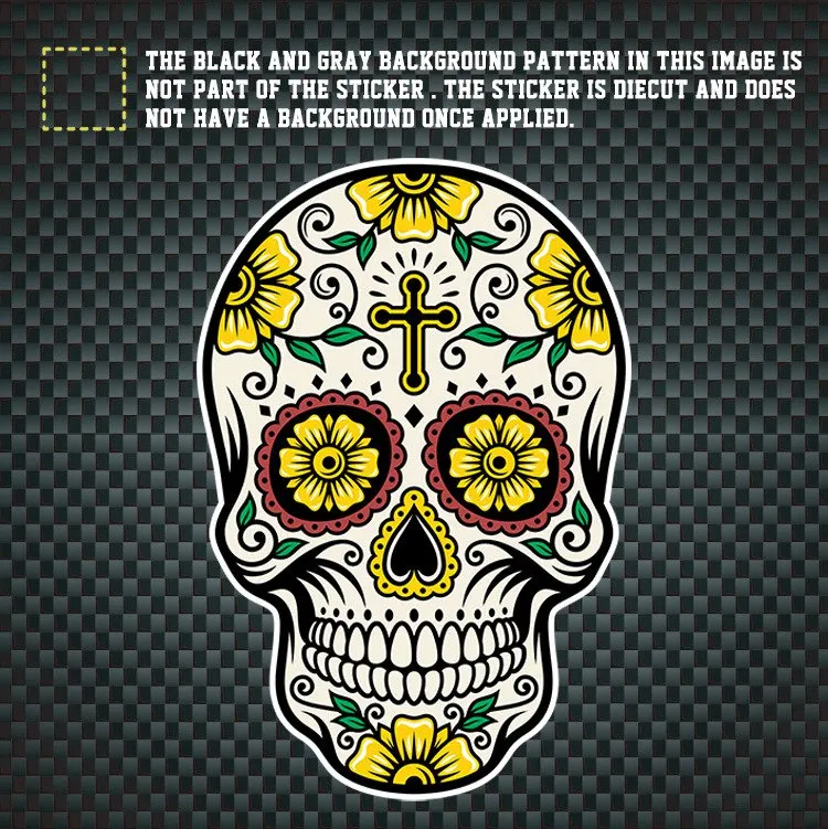 

Sugar Skull Vehicle Stickers Auto