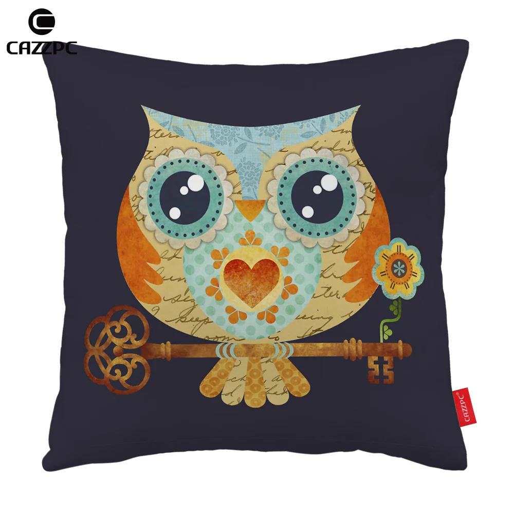 Черный абстрактный Этническая ключ с принтом Совы автомобиля декоративные Пледы