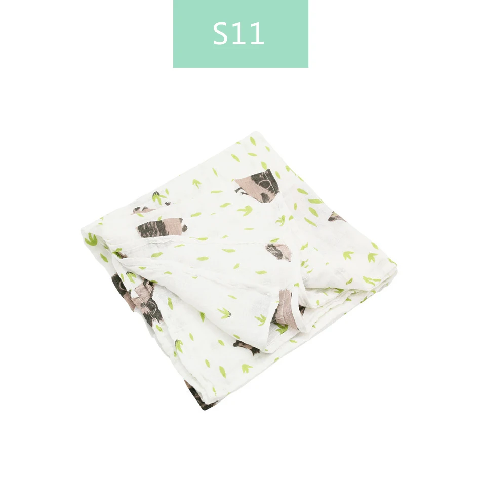 S11-muslin swaddle Elinfant муслиновое детское Пеленальное Одеяло для новорожденных, вискозное стрейчевое вязаное обертывание, гамак, пеленание, обивка, обёрточная бумага, банное полотенце - Цвет: S11-muslin swaddle