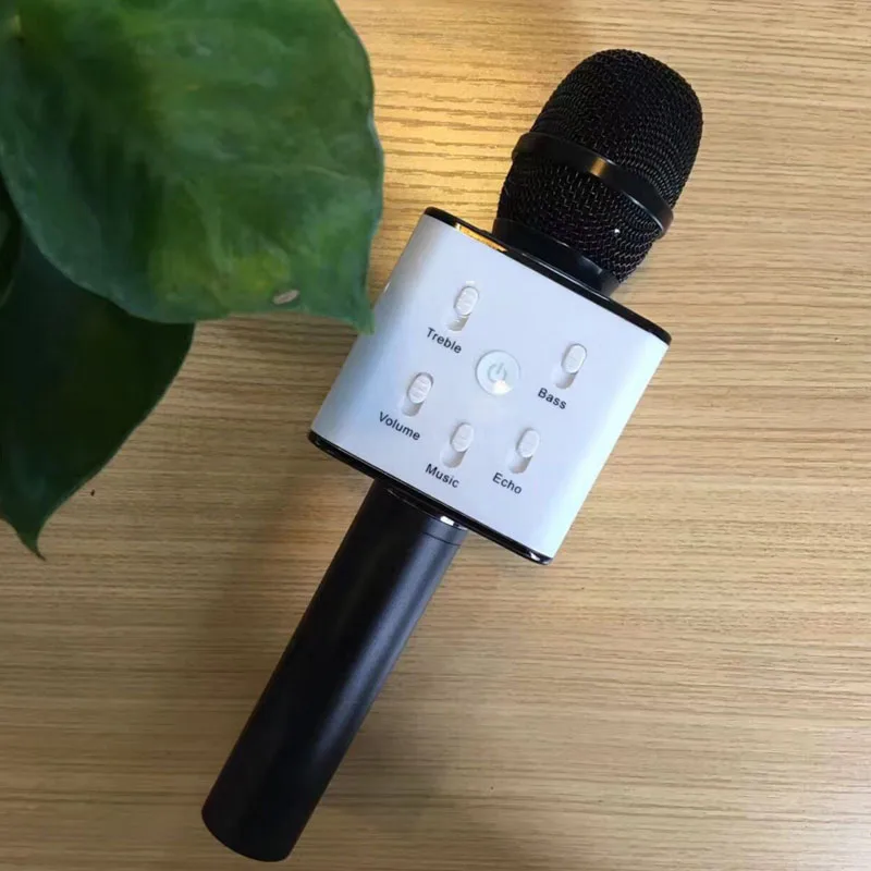 Q7 Q10S Q9 беспроводной микрофон для караоке Bluetooth динамик дорожка мерный звук изменение голоса смартфон микрофон для караоке