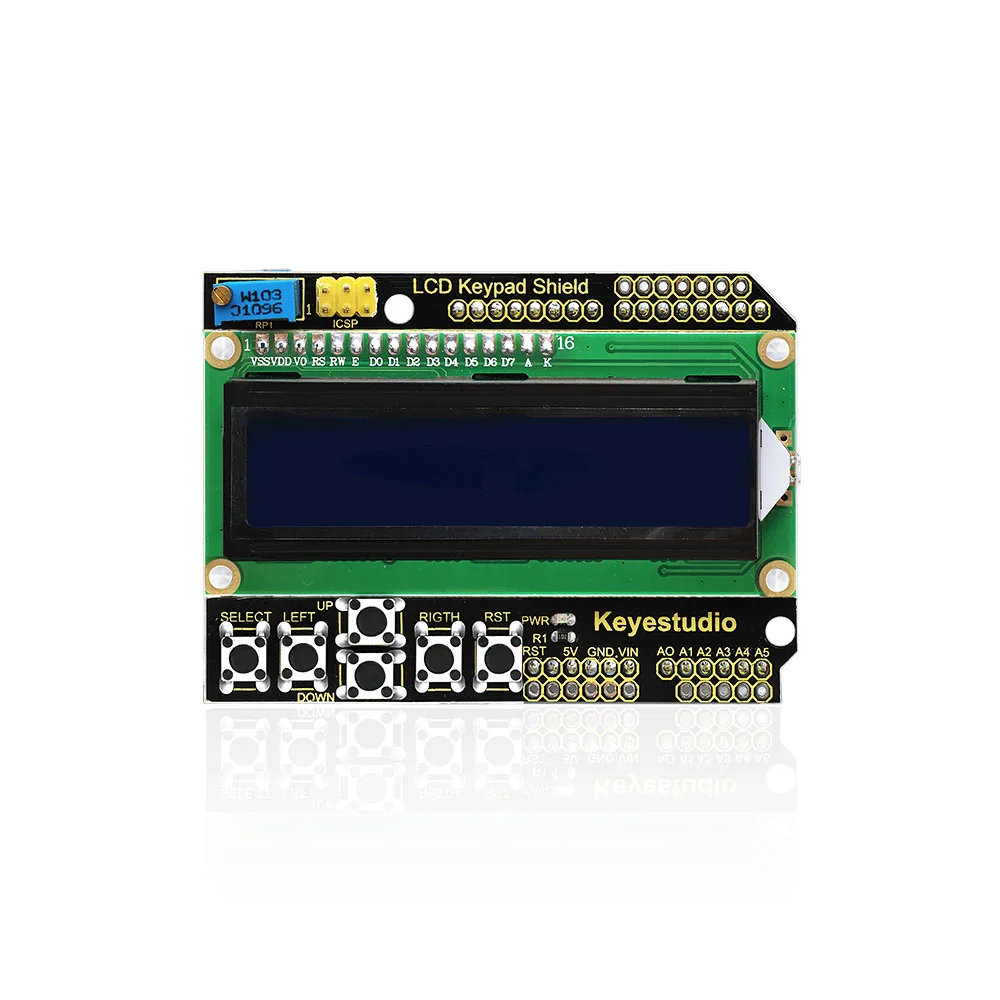Экран клавиатуры Keyestudio 1602 для Arduino ЖК дисплей ATMEGA2560 Raspberry Pi UNO синий экран модуль