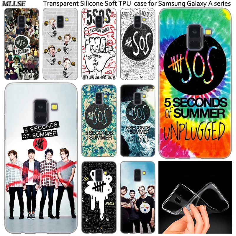 Горячая Распродажа: 5 seconds of summer силиконовый чехол для Samsung Galaxy A50 A30 A10 A40 A6 A8 плюс A20 E