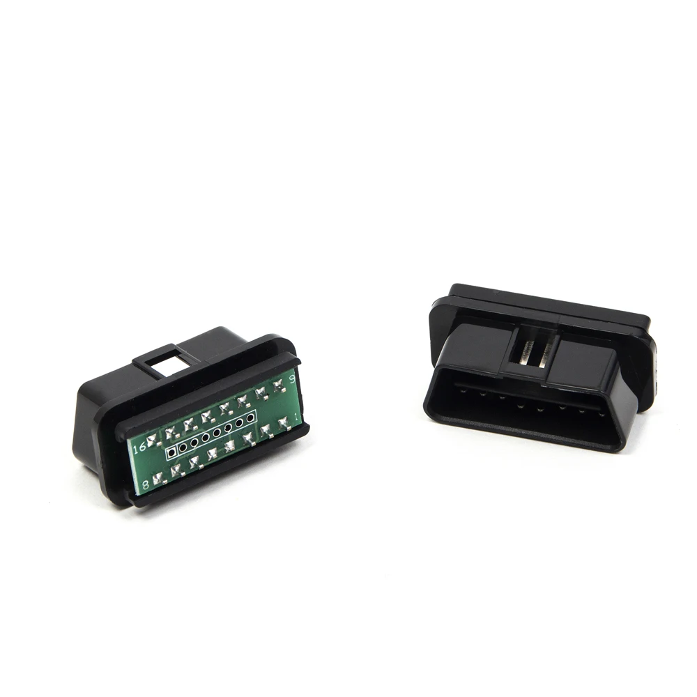 16 Pin OBD II 2 средняя монтажная плата штепсельная вилка DIY оболочка адаптер для GPS |