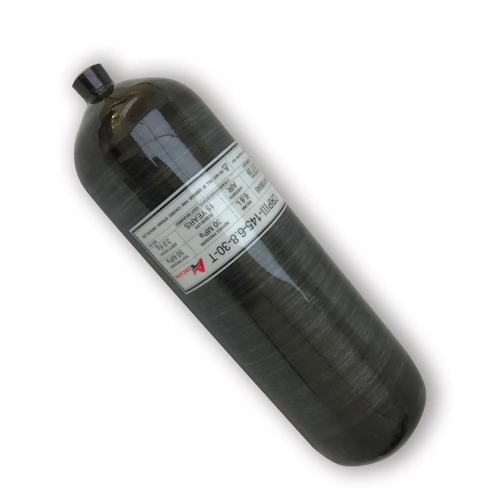 AC368101 6 8 л углеродное волокно Воздушный бак Hpa Pcp воздушный 300 бар для