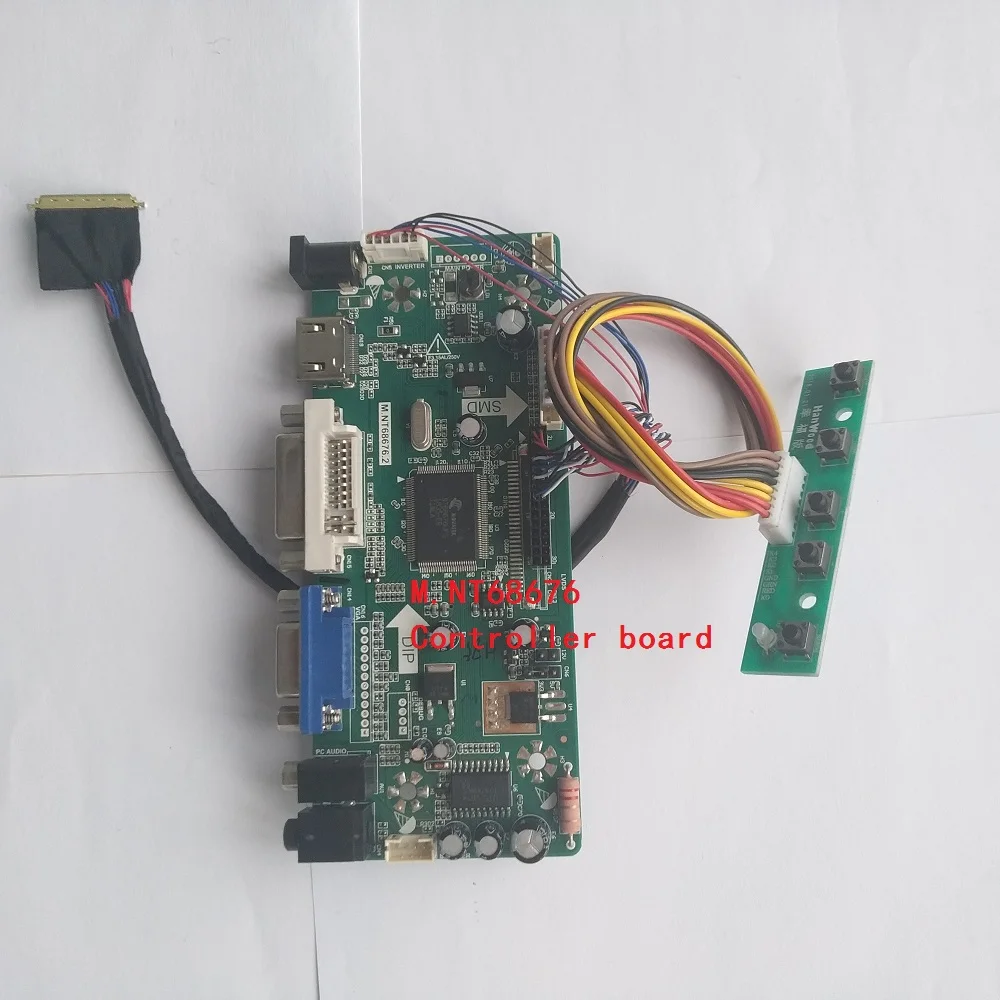 M.NT68676 HDMI Плата контроллера аудио VGA DVI драйвер комплект DIY для BT156GW01 V.6 1366X768 15 6 &quotLCD