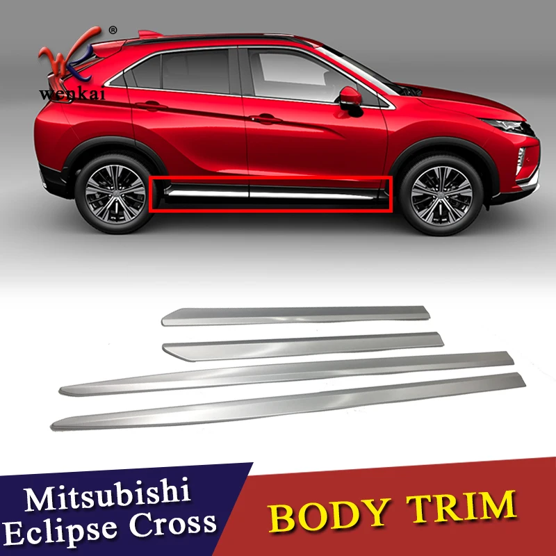 

4 шт., защитные накладки на боковые двери для Mitsubishi Eclipse Cross 2017-2019