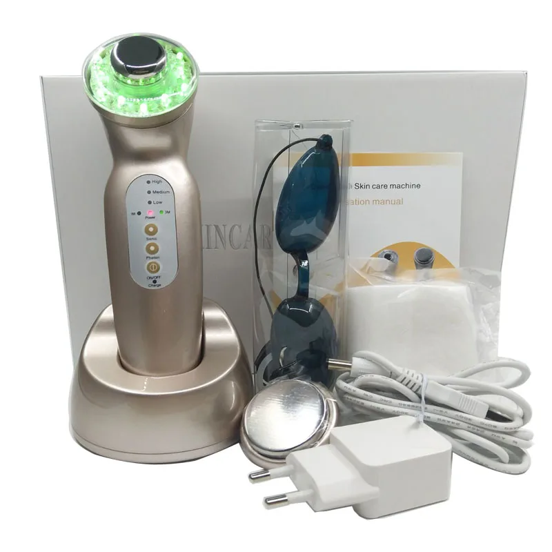 Meilleur Spa à Domicile 3MHZ & 1MHZ, Appareil De Massage Ultrasonique Pour Rajeunissement Photon, Beauté Du Visage, Anti-vieillissement, Traitement Des Rides Et De L'acné
