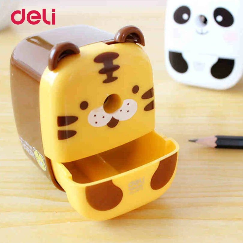 Deli прекрасный 2017 Канцтовары панда точилка для карандашей Kawaii подарок детей