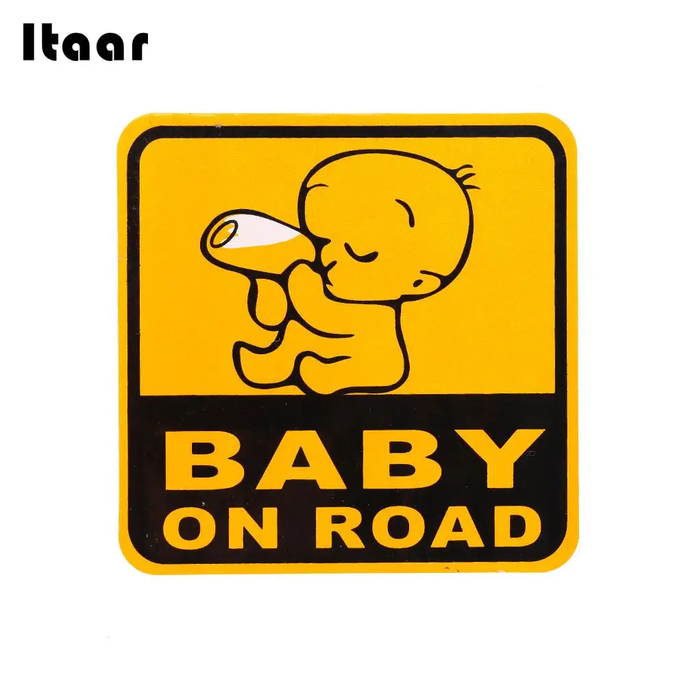Яркий безопасности знак на присоске Пластик Baby Safe Войти Наклейка мультфильмы