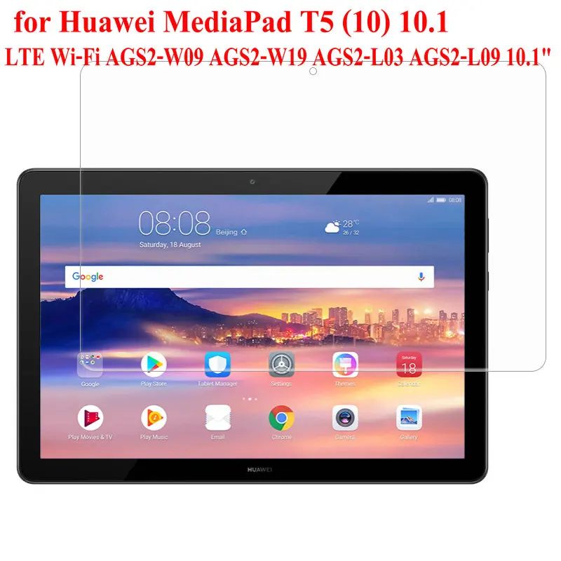 HW T5 10.1 Закаленное Стекло Экран протектор чехол пленка для Huawei MediaPad T5 10 10,1 AGS2-W09 AGS2-W19 AGS2-L03 AGS2-L09 10," Стекло - Цвет: HW T5 10.1