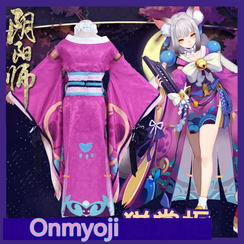 Аниме! Onmyoji Cat Shopkeeper новинка 2018 прекрасное кимоно для ролевых игр костюм косплея