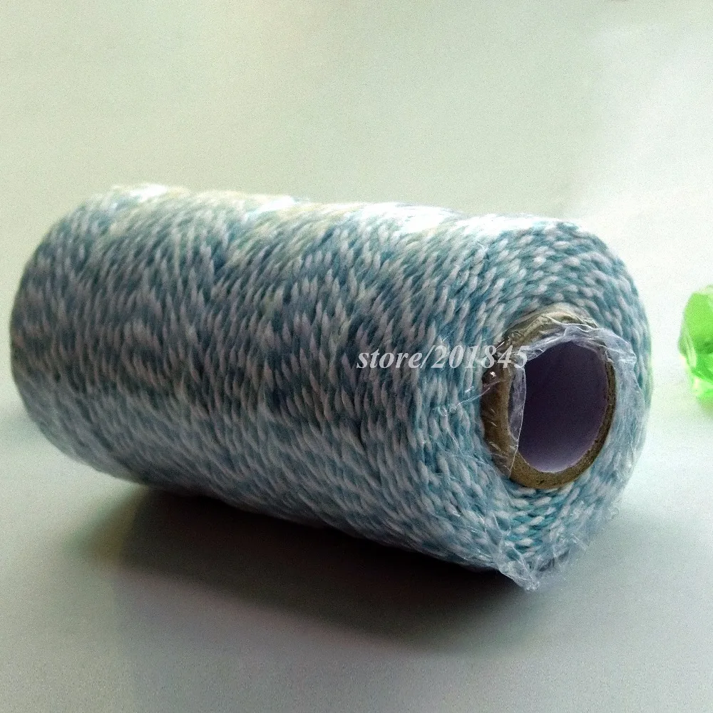 Новый стиль 3 шт./лот (100 ярдов/катушка) тонкие хлопковые пинетки шпагат полосатый