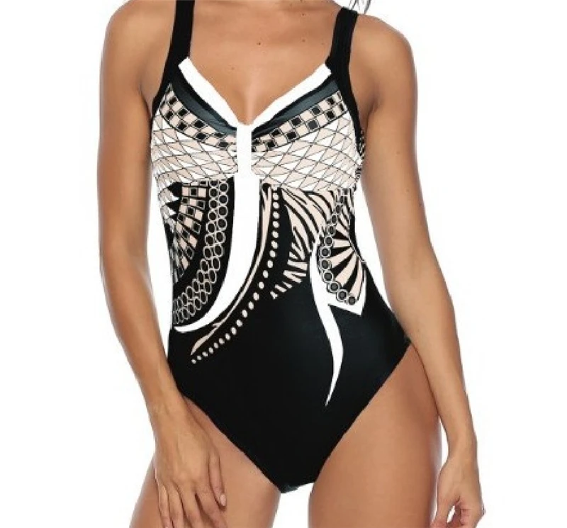 Принт Одна деталь Для женщин Maillot De Bain пикантные летние пляжные купальники бикини