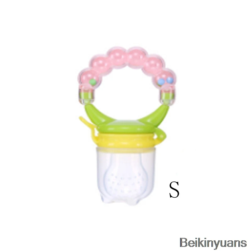 Pink S 1 свежая еда детская соска детская фруктовая кормушка игрушка-кормушка колокольчик соска "bean безопасный продукт для детей соска бутылочка - Цвет: Pink S
