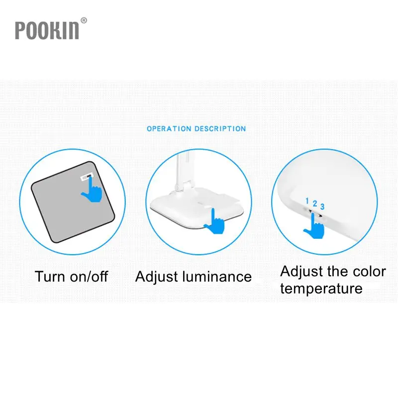 Светодиодная настольная лампа с USB зарядкой долговечная защитой для глаз спальни
