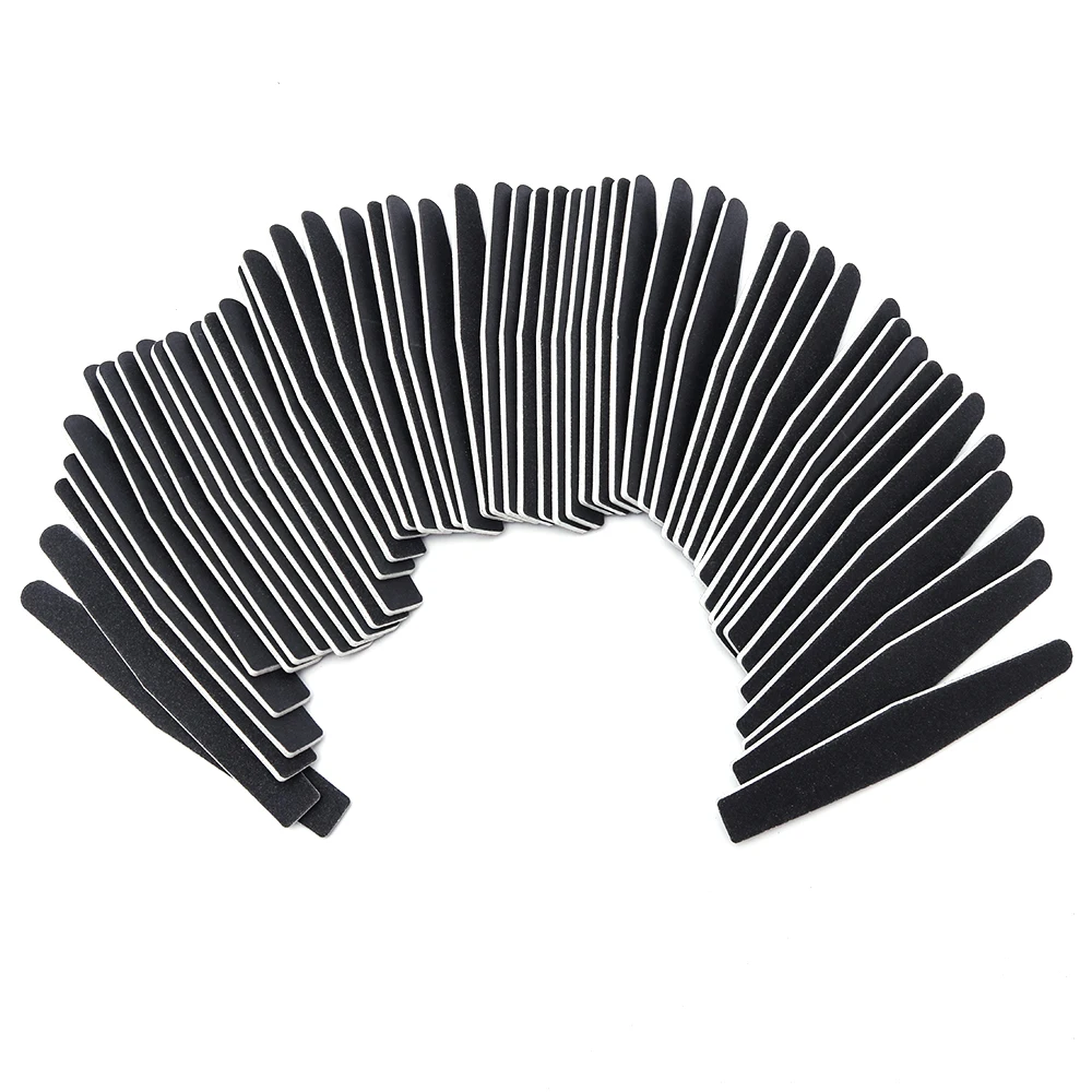 5 шт. пилка для ногтей зернистость шлифовальный буфер блок черный ромб прочный