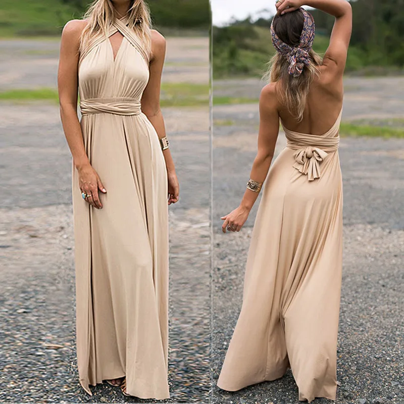 Женское длинное платье желтое с запахом 2019 | Женская одежда