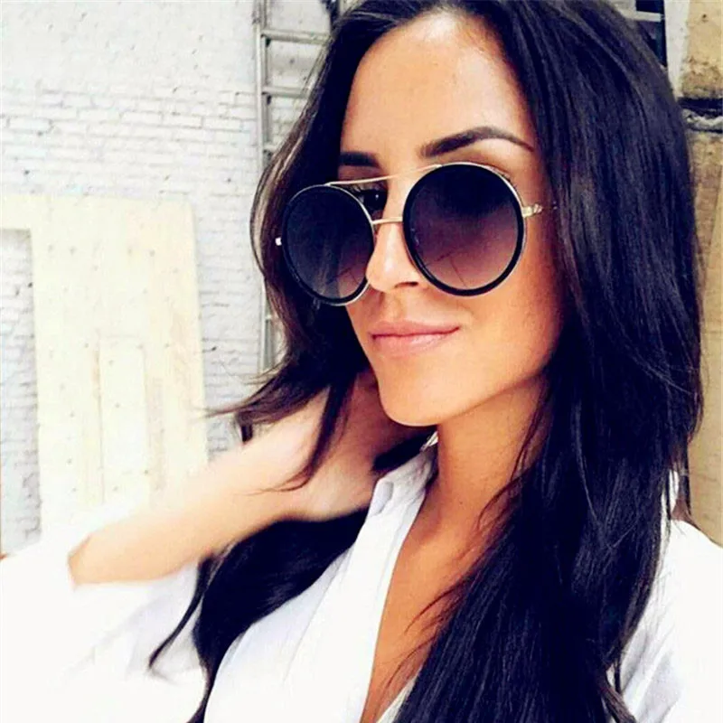 

Gothic Steampunk Round Metal Sunglasses Men Women Mirror Round Eye Sun Glasses Brand Designer Retro Vintage Oculos UV400 N088