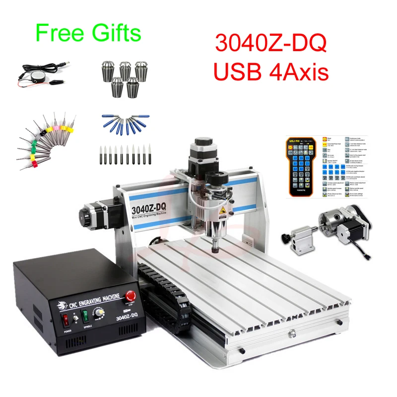 

Фрезерный станок с ЧПУ 3040Z-DQ, 300 Вт, фрезерный станок с ЧПУ, с USB портом и управлением ручным колесом, бесплатная доставка DDP в Россию