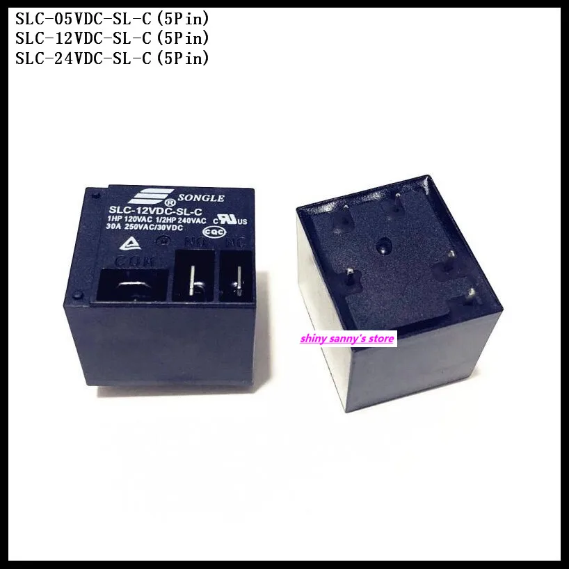 2 шт./лот реле мощности SONGLE Φ, Φ, 5Pin 5V 12V 24V 30A T91 совершенно новый