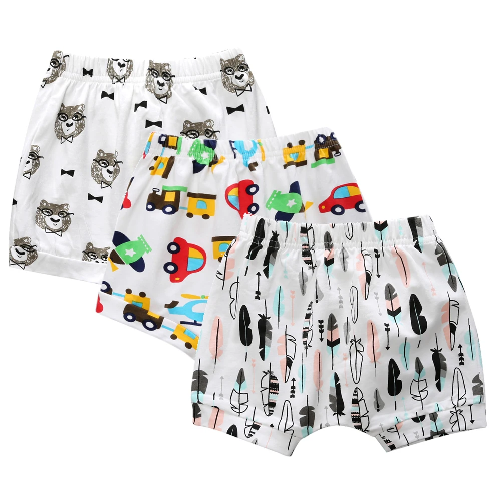Новинка 2020 модные летние детские шорты пляжные штаны хлопковые 3 шт./лот Детские