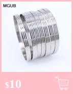 MGUB new design stainless steel fashion jewelry gold color round Hoop earrings for women LH594