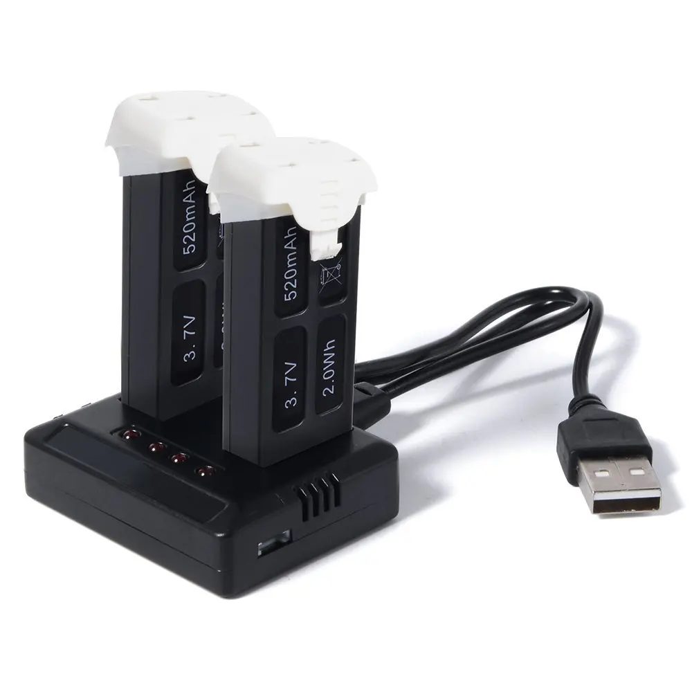 EBOYU(TM) 520 мАч 3 7 в оригинальный Hubsan X4 Cam Plus H107C + LiPo аккумулятор Втч USB зарядное