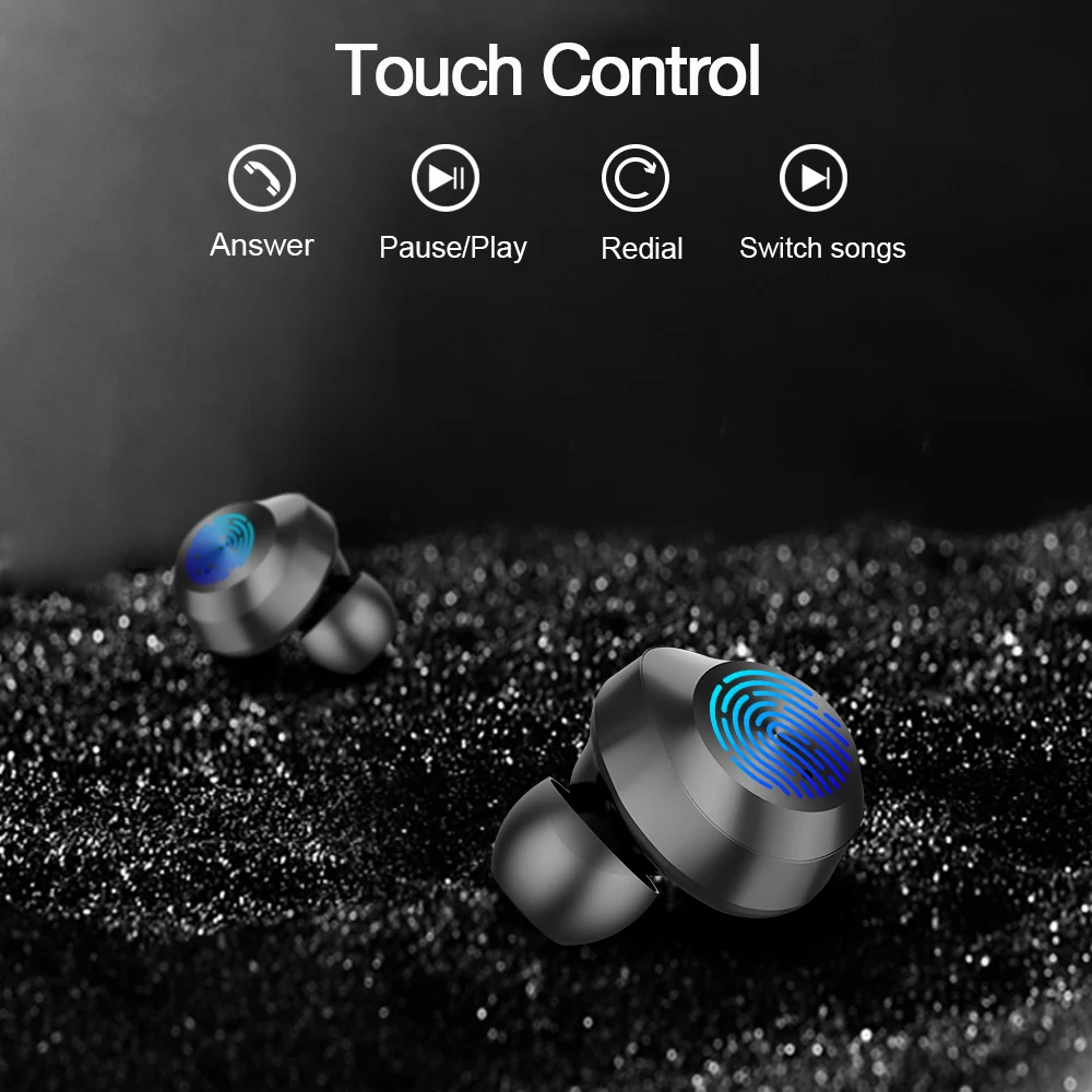 TWS-9 Bluetooth 5 0 наушники TWS Беспроводные сенсорные мини с шумоподавлением басами в