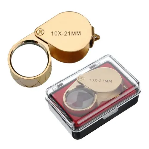 

5 Pcs Wholesale 10x Magnifier Glass Jewellers Eye Foldable Jewelry Loop Loupe