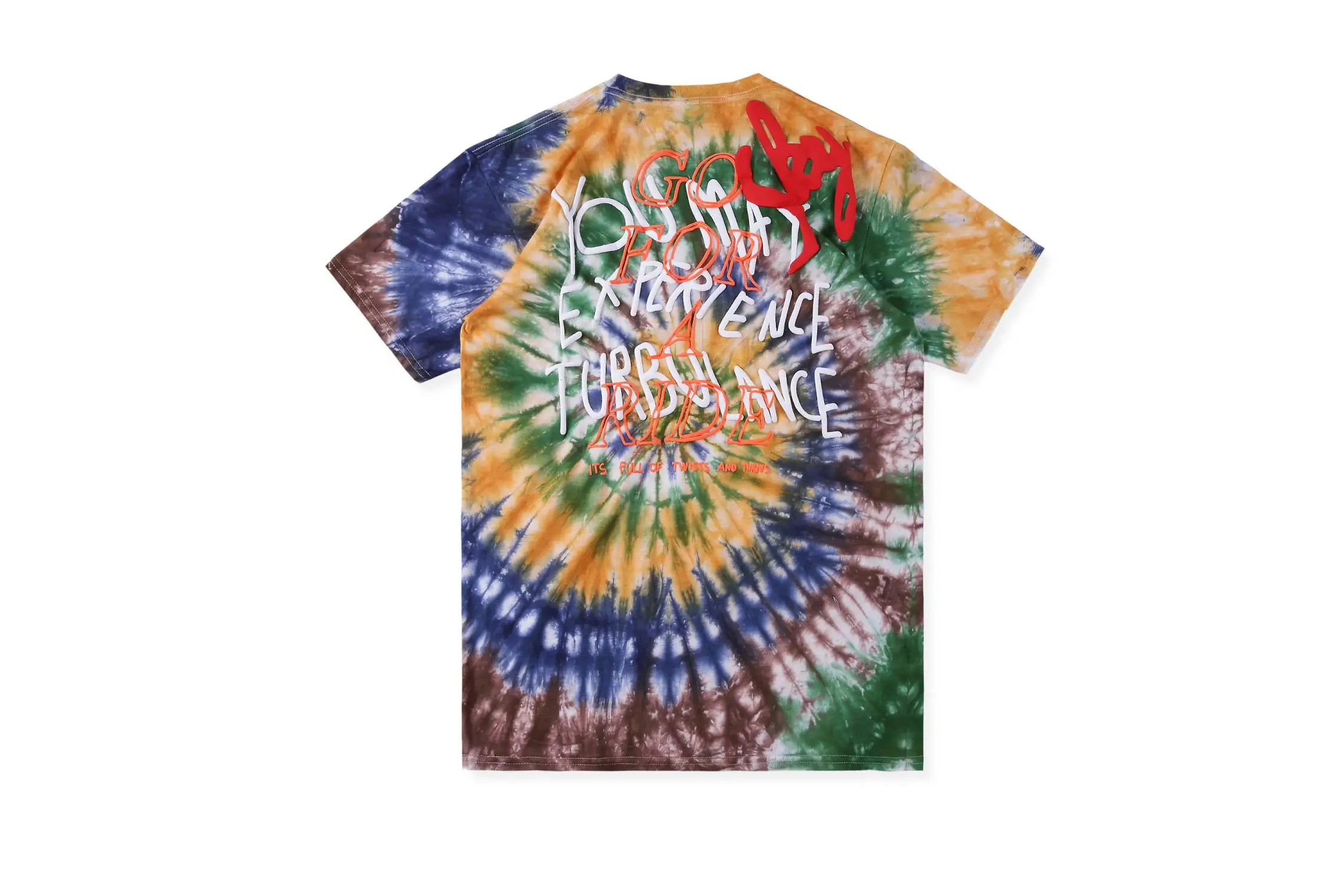 19SS Трэвиса Скотта астромира футболка 1:1 высокое качество инопланетянин Tie Dye футболка уличного рынка хип-хоп Astroworld футболка