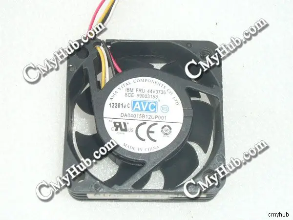 Для AVC DA04015B12UP001 44V0736 69003153 4015 4 см 40 мм 40x40x15 4Pin провода охлаждения вентилятор |