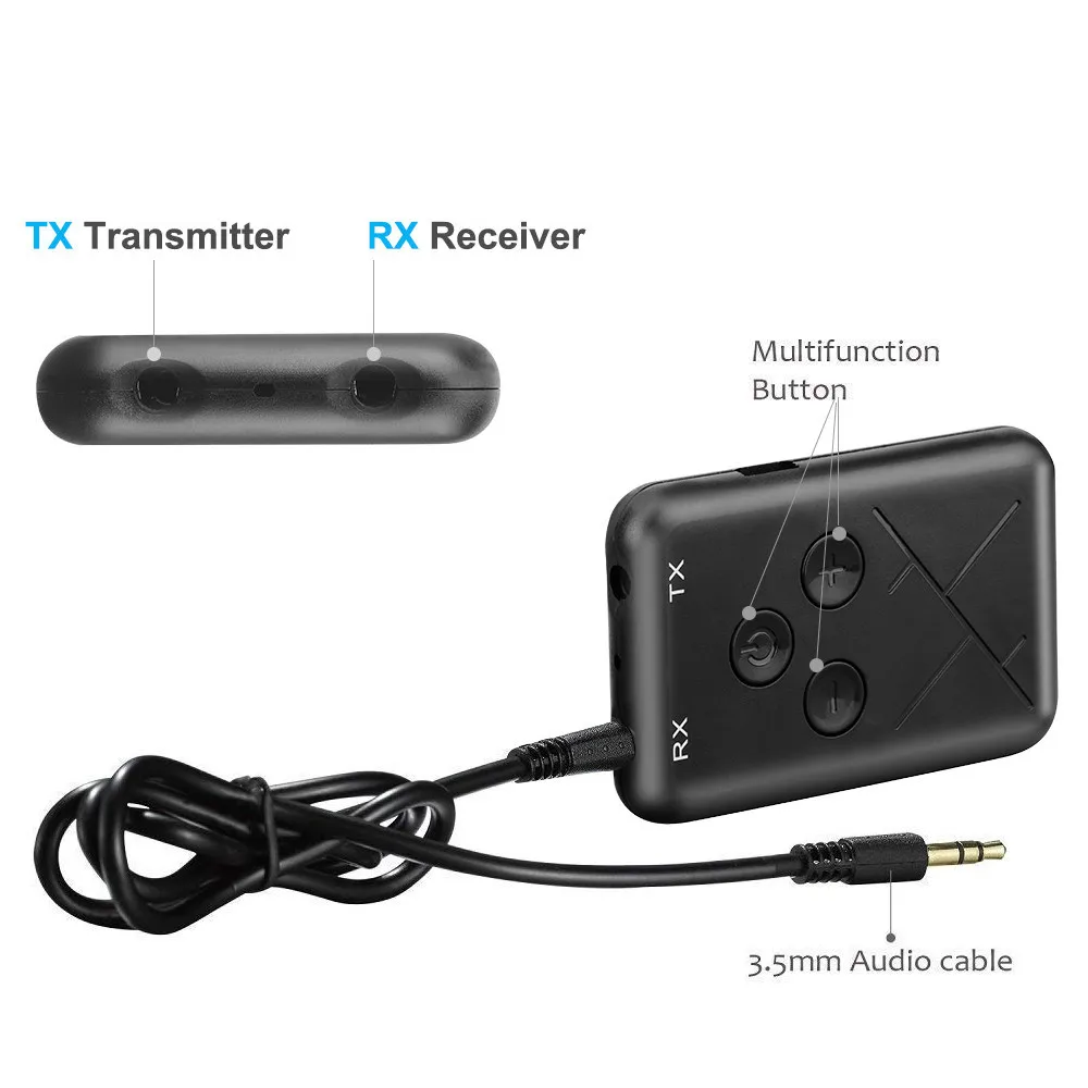 Bluetooth передатчик, Bluetooth Aux приемник, 3,5 мм адаптер, домашняя музыка, USB для домашнего телефона, ТВ, CD плеера, MP3 гарнитуры, игры z60