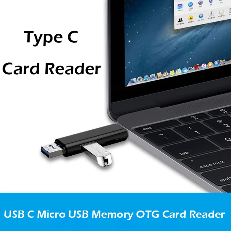 Все в 1 Usb 3,1 кард-ридер высокоскоростной SD TF Micro SD кард-ридер Тип C USB C Micro USB память OTG кард-ридер