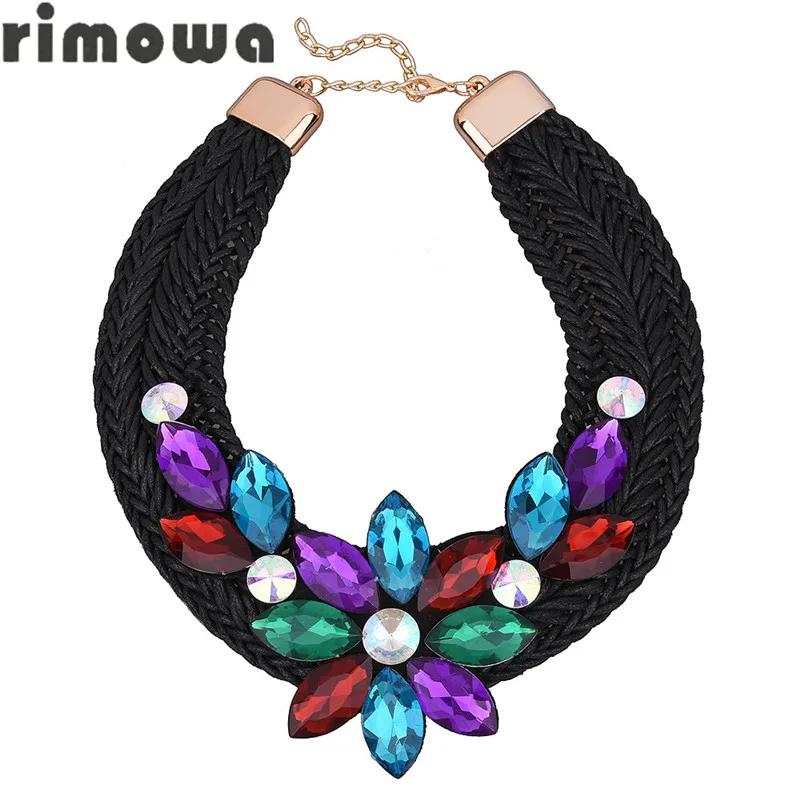 RIMOWA Ювелирные Изделия Ожерелья Для Женщин Преувеличены Ткачество Кристаллы