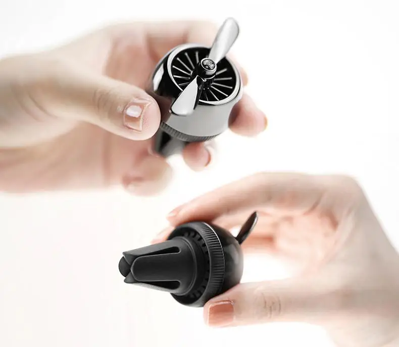 

New Upgrade Creative Fashion Generous Car Outlet Vent Fan Clip Healthy Air Freshener Perfume Fragrance Scent Sweet Smell