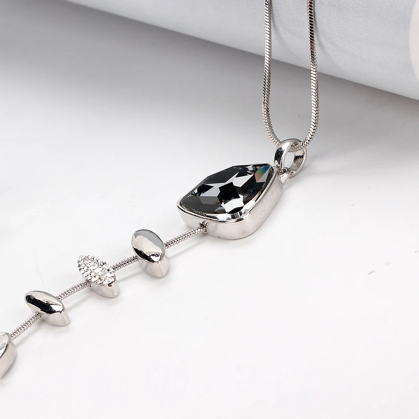 Новинка 2016 распродажа подвески Австрия циркон Серый Кристалл рыба костяная