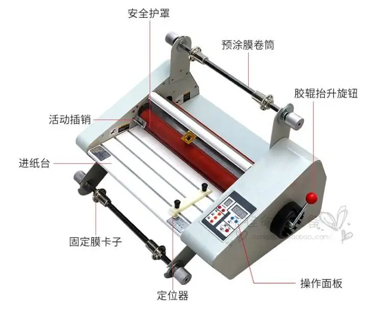 FM-380 машина для холодного и горячего ламинирования горячая ламинатор в рулонах