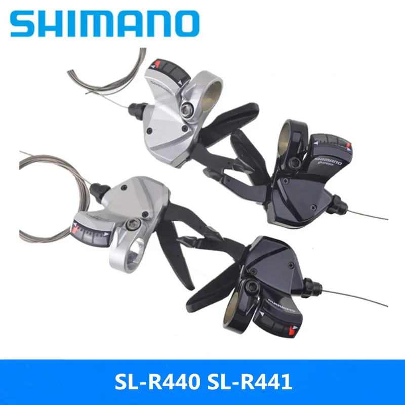 Новый Shimano SL R440 R441 рычаги плоский бар левая/правая рука 2/3 s 8/9 Переключатель