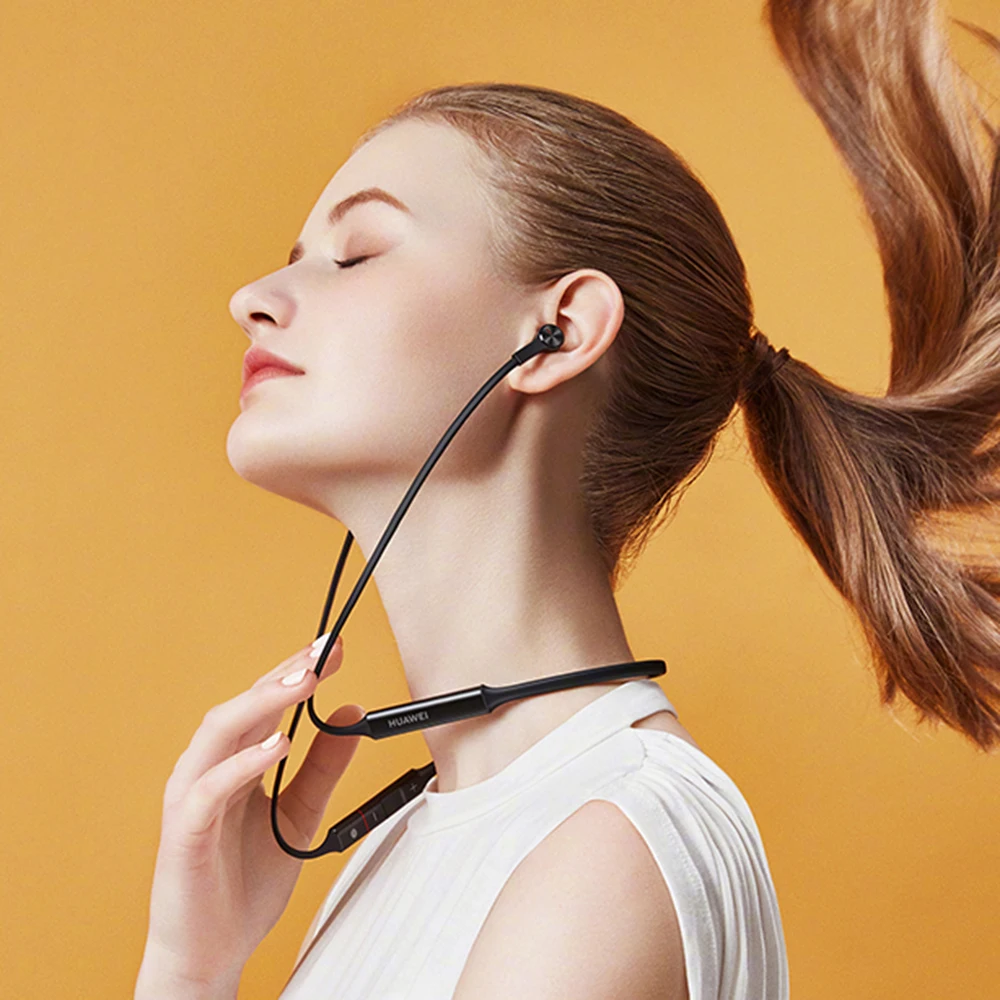 Беспроводные наушники Huawei FreeLace с Bluetooth спортивные водонепроницаемые в ухо кабель