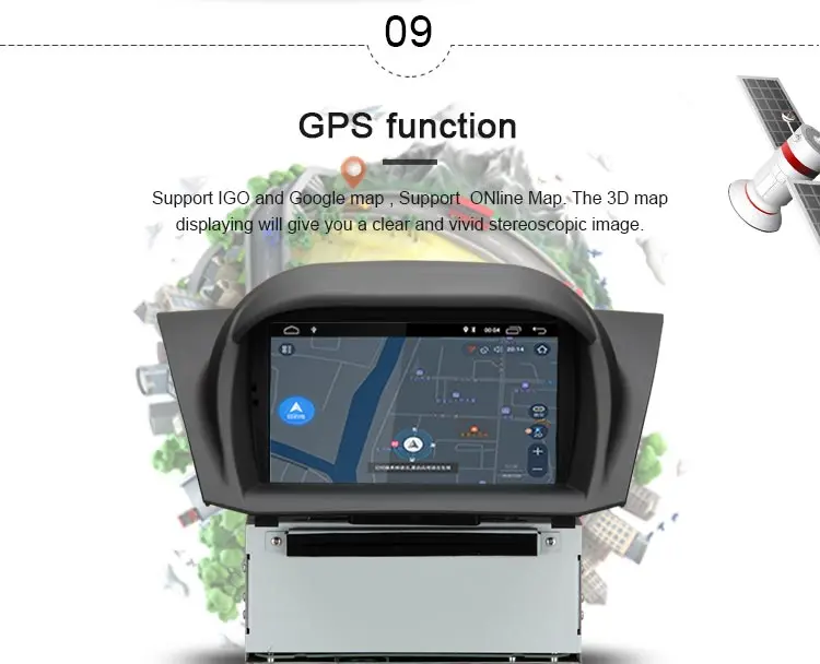 JDASTON Android 10,0 автомобильный dvd-плеер для Ford Fiesta 2013 wifi gps навигация 1 Din автомагнитола стерео Мультимедиа