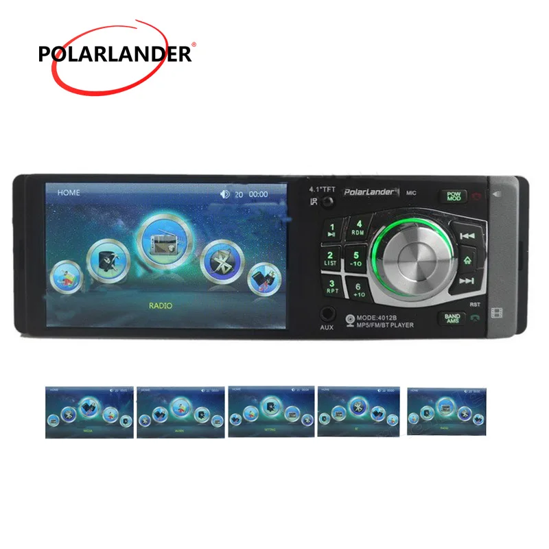 4 1 дюйма TFT bluetooth для задней камеры автомобиля MP5 mp4 плеер TF/SD/MMC/AUX/FM 12 В стерео