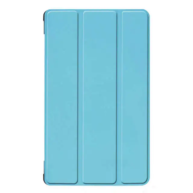 light blue Магнитный смарт-чехол из полиуретановой кожи в виде ракушки для huawei MediaPad M3 Lite 8,0 CPN-W09/L09 8," чехол для планшета+ пленка+ ручка - Цвет: light blue