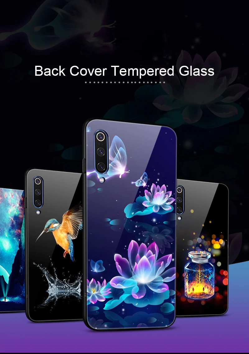 Чехол для Xiaomi mi 9 Lite glass mi 9 SE стеклянный силиконовый чехол для телефона для Xiaomi mi 9 SE чехол s для Xiaomi mi 9 T Pro 9 T Pro