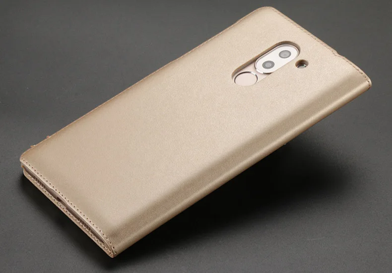 Роскошный кожаный чехол для Huawei Honor 6X откидной Чехол с окошком телефона 5 дюйма |