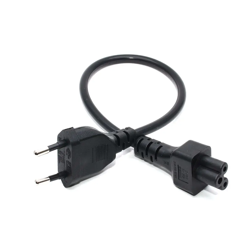 CEE Plug Шнур питания с евровилкой, штекер Schuko CEE7/16 к IEC 320 C5 Micky кабель питания для ноутбука, короткий VDE адаптор питания со шнуром - Цвет: CEE Plug
